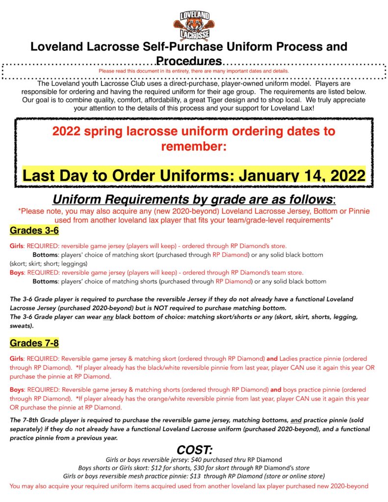 Updated Loveland Lax Uniform Ordering Instructions 2022-1